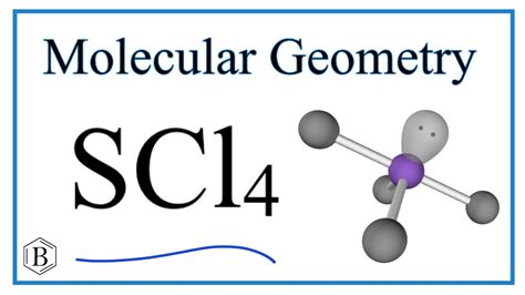 The central atom in SCl 4 4 4 , sulfur, is surrounded by four atoms and one lone electron pair. . Molecular geometry scl4